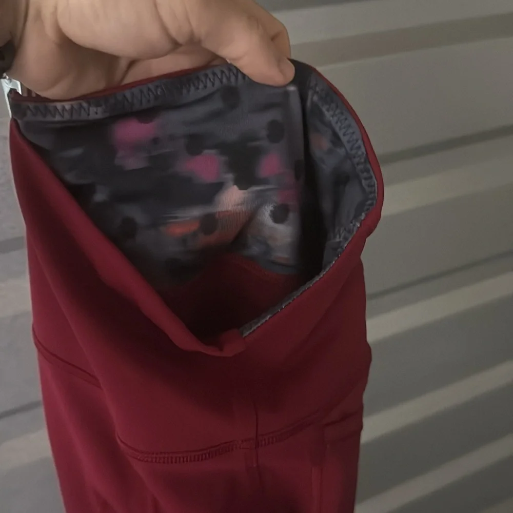 Lululemon Maroon Leggings, Size 2